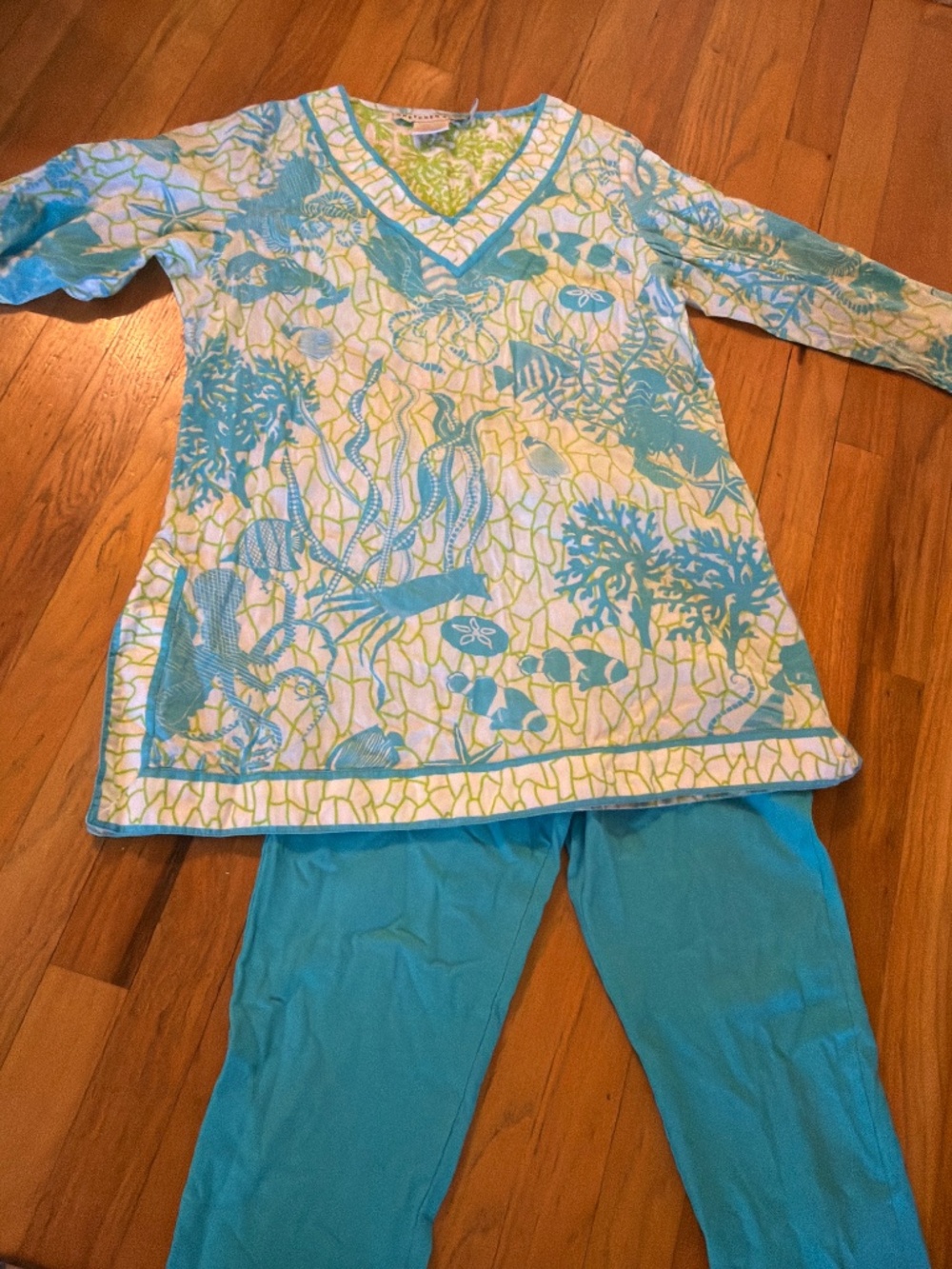 Gretchen Scott tunic top and pants - Picture 3 of 3